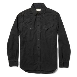 Taylor Stitch Western Shirt In Coal Pincord XXL 46